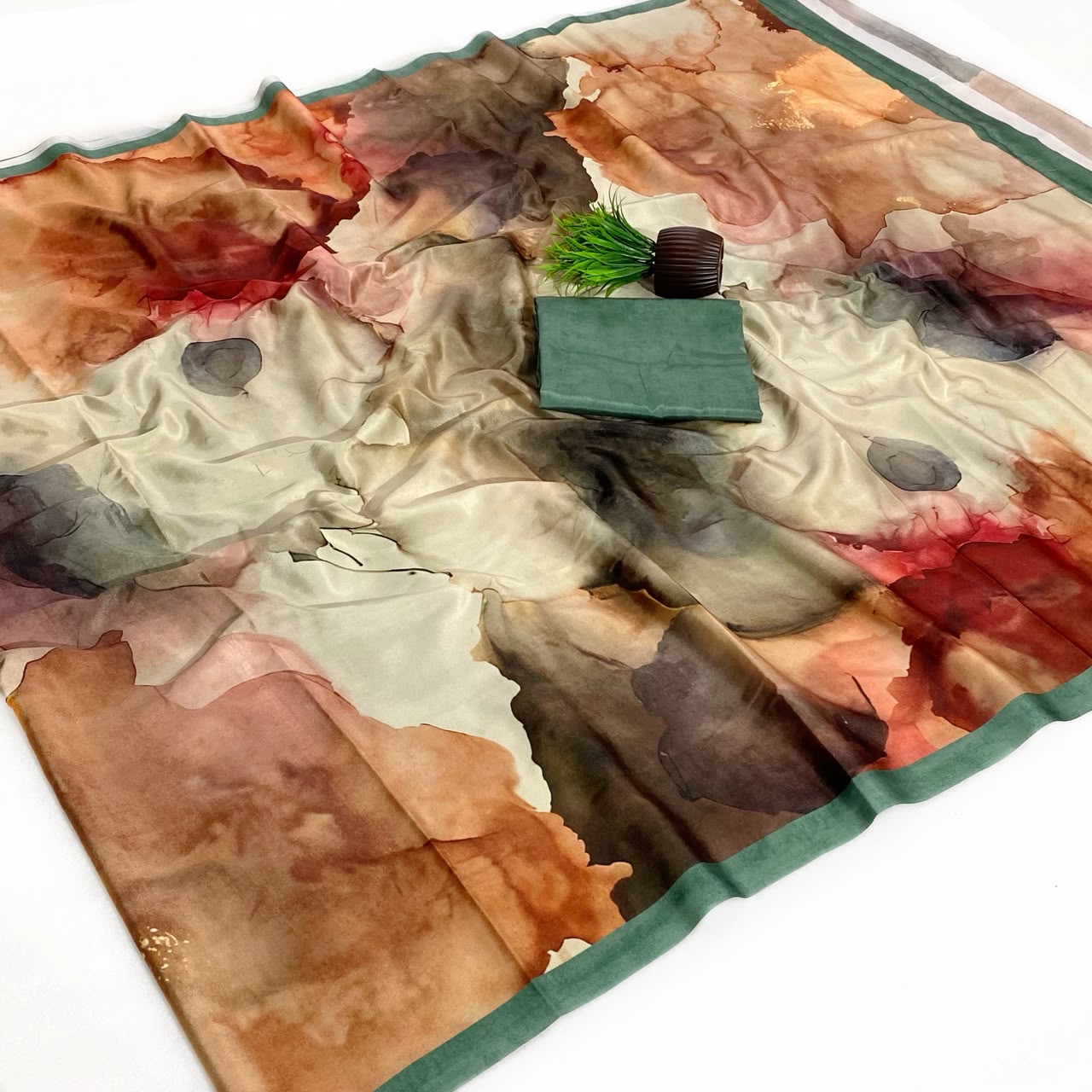 Soft italian crepe with fancy digital prints